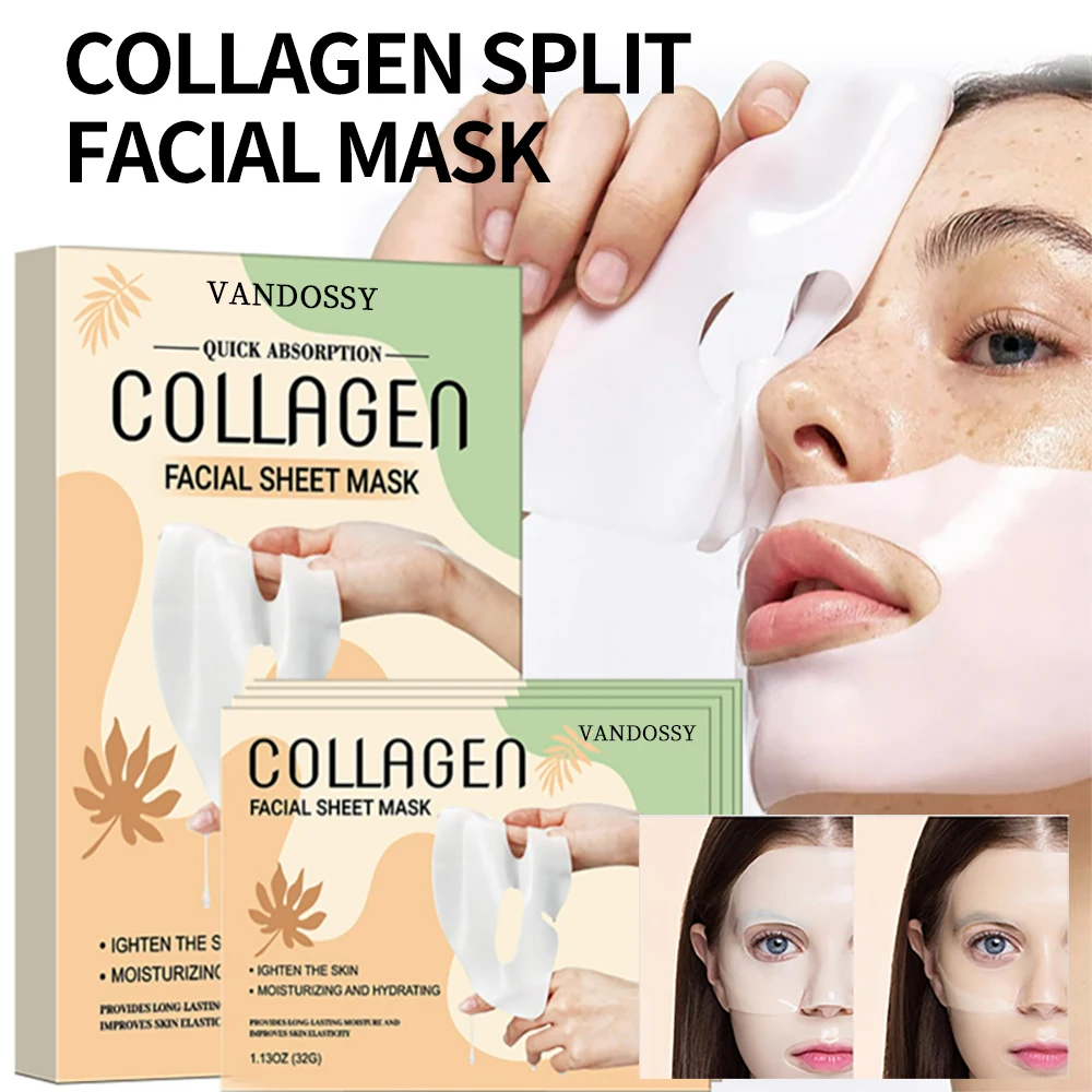Private Label Skin Whitening Collagen Split Jelly Mask Facial Hydro Jelly Mask Korea Moisturizing Face Sheet Mask