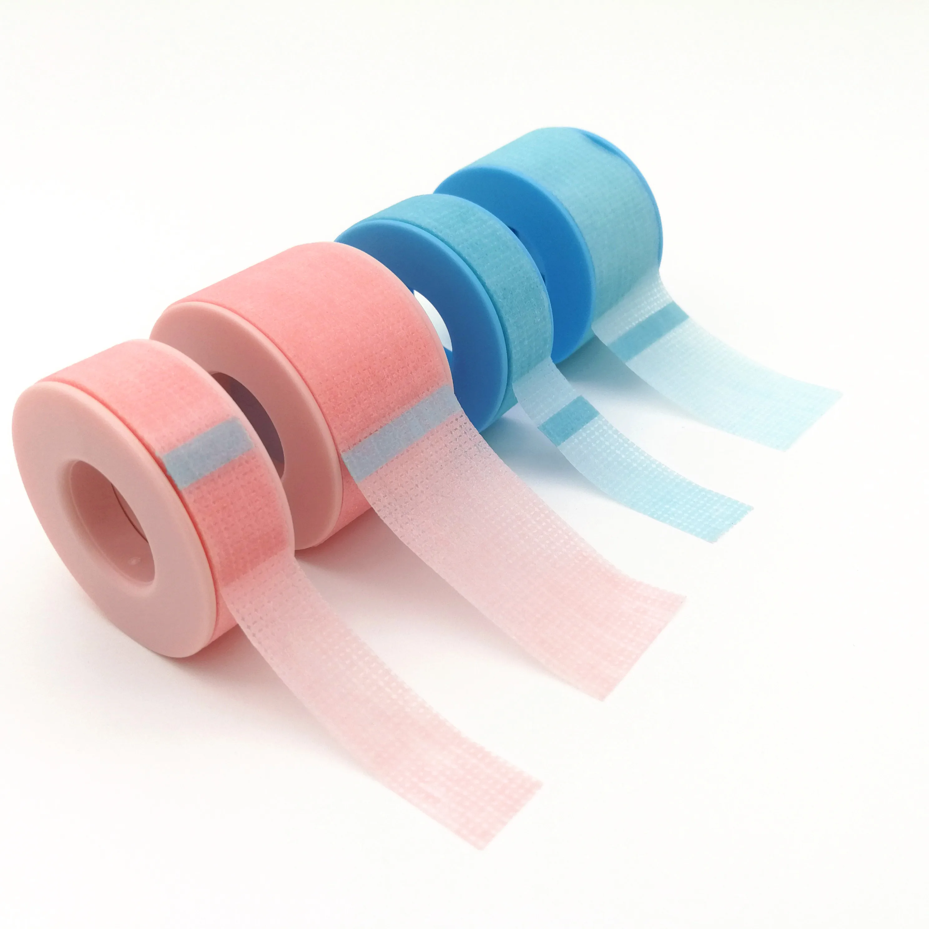 Blue pink micro foam skin eyelash extension grafting medical tape clear perforated plastic micropore lash non woven tape