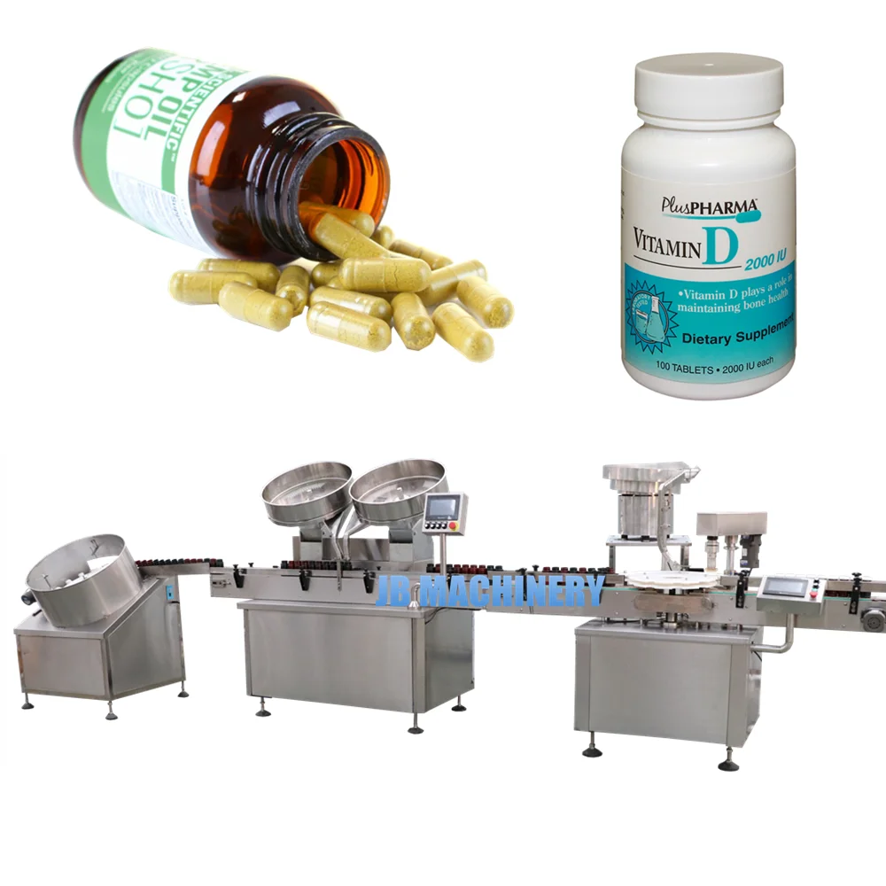 Shanghai JiaoBan Automatic soft gel, capsule counting filling machine bottle capping and labeling machine