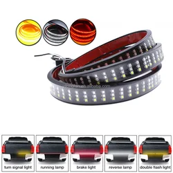 A8 Tail light New Style 60 inch 3 Row Slim LED 12V 24V Flexible Curved Barra Led Bar 4x4 Pick up Truck Car Offroad Led Light Bar
