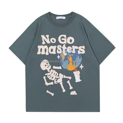 Finch Garment custom puff print tshirts men high quality pima cotton graphic design cartoon skull printed t shirts