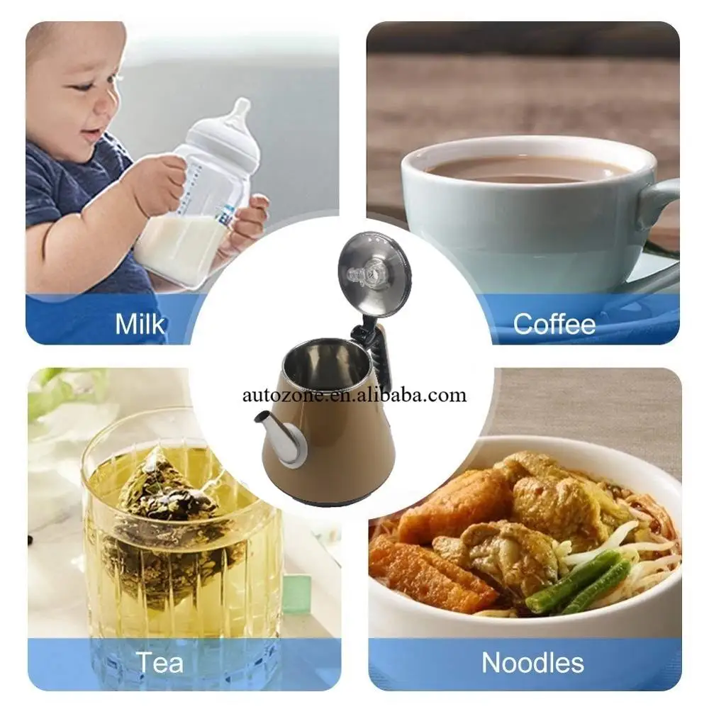 
Best Quality Car Water Kettle Outdoor Coffee and Tea Maker 24V/250W Electric Heated Car Warming Water Kettle Stainless Steel 