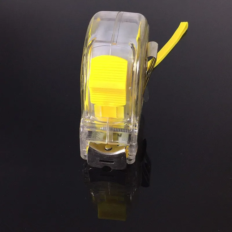Custom brand Hot Sale Retractable new ABS transparent automatic length 5m ruler shell sell cheap tape measure