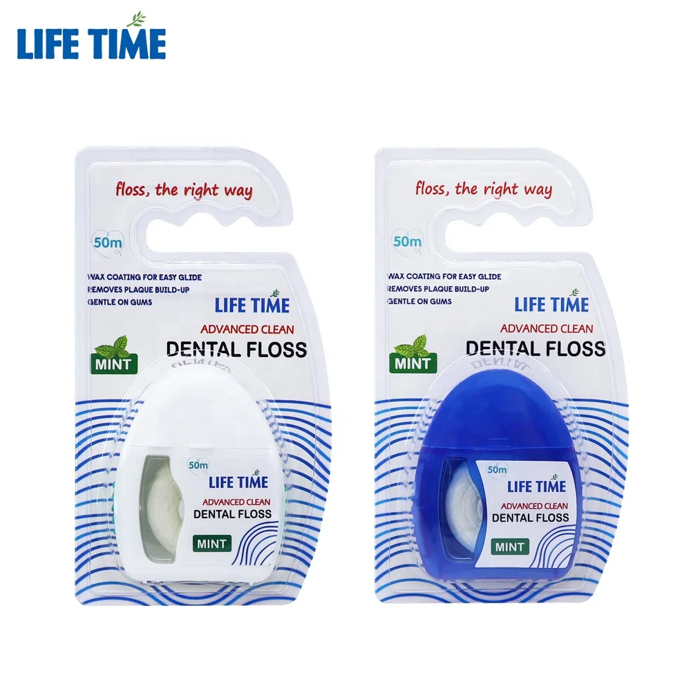 25M 30M 50m high quality oral care products factory of dental floss with window manufacturing China supply Flosser