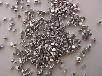 Metal arasive zinc shot for  shot blasting zinc wire cut shot 3.0mm
