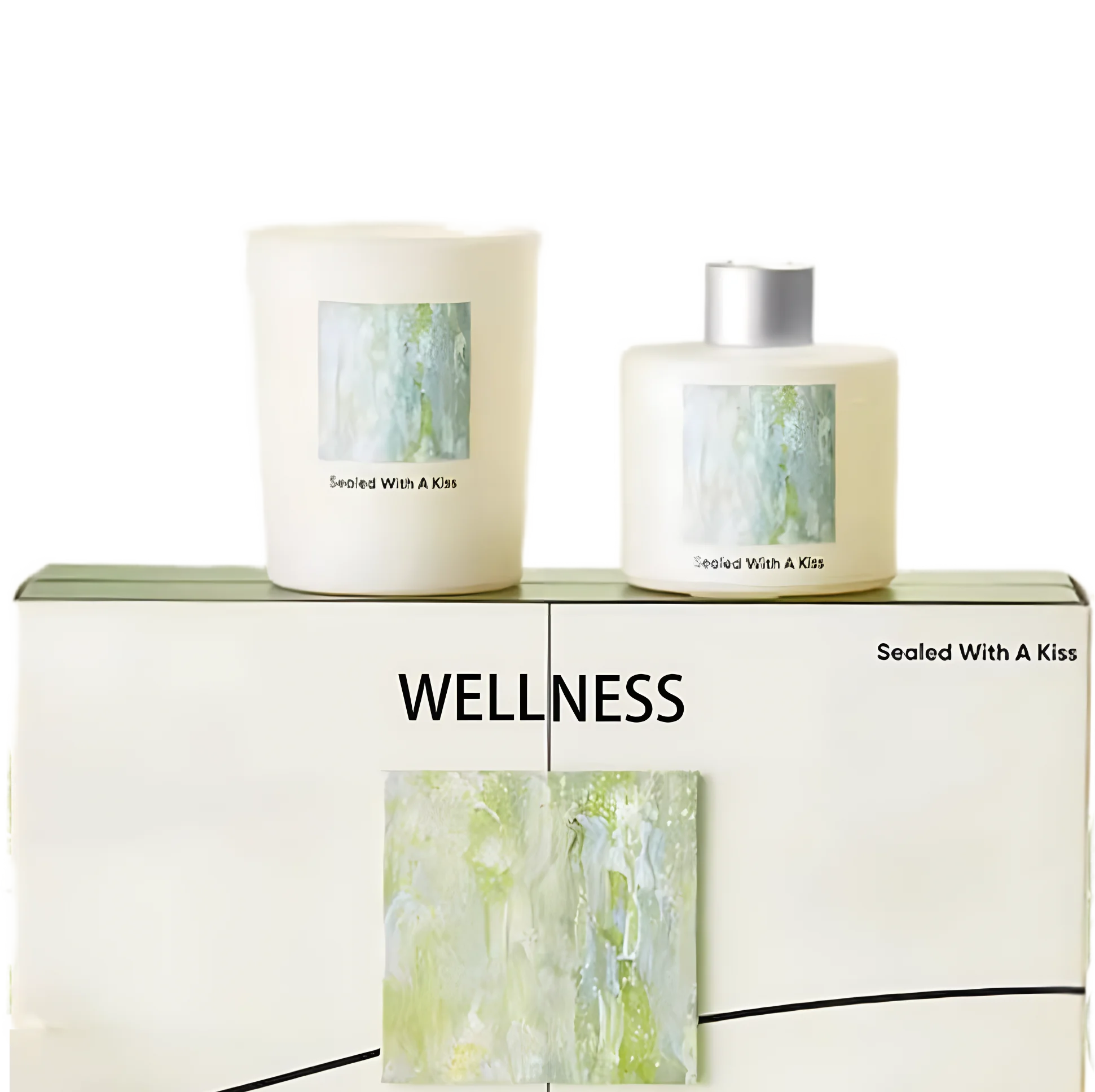 Custom Private Label Home Fragrance Decor Gift Sets Scented Glass Jar Soy Wax Candle & Essential Oil Reed Diffuser Sets
