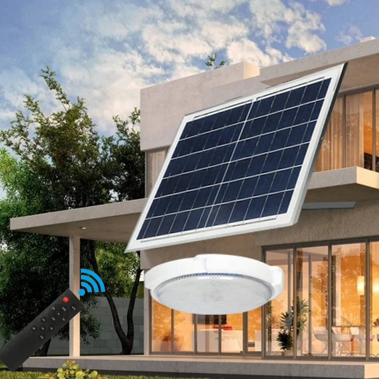 Factory price remote control aluminum indoor 80w 100w 200w solar round Ceiling Led Panel Light