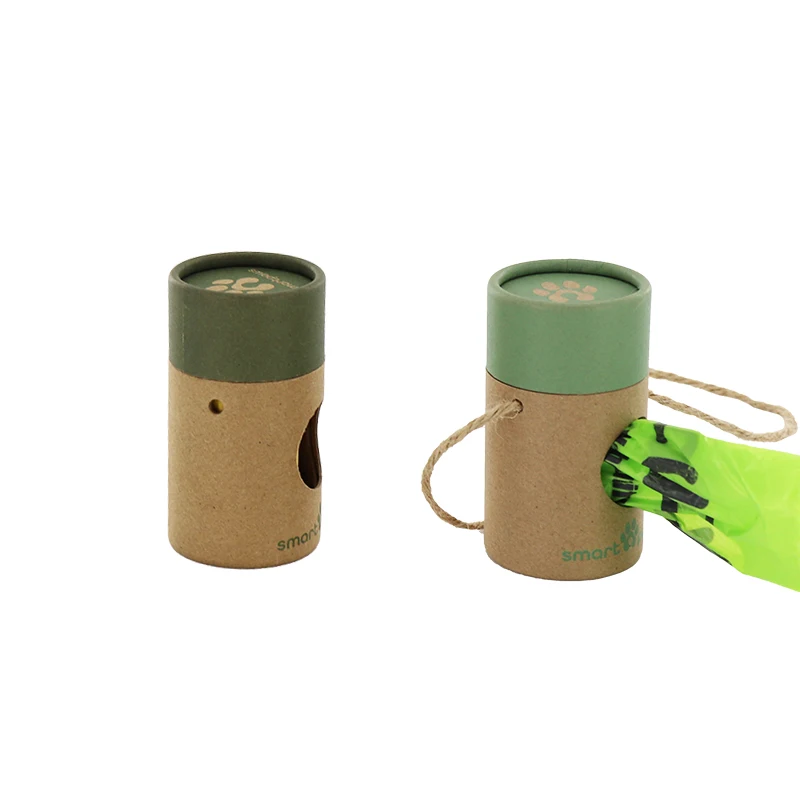 Eco-friendly Dog Poop Bag Dispenser Recyclable Dog Poop Bag Holder with Leash Clip Hands-Free Leash Poop Bag Holder with Straps