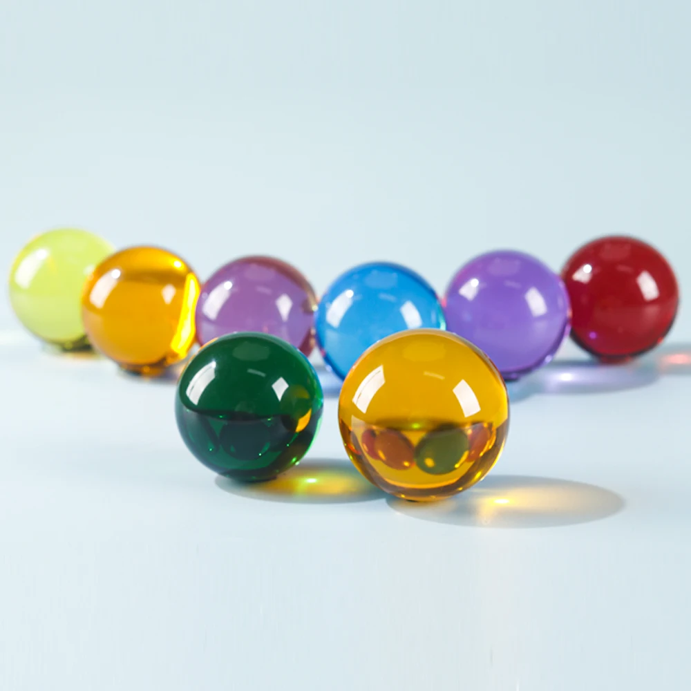 Custom transparent Contact Juggling Ball Magic Tricks Crystal Ultra Clear Acrylic Resin Ball Manipulation Juggling ball