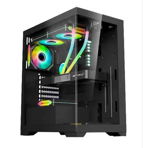 Super Semptermber High Quality ATX Computer Case Mid Tower CPU Cabinet For Computer Case PC Gaming ITX Case USB3.0 USB2.0 USB1.0