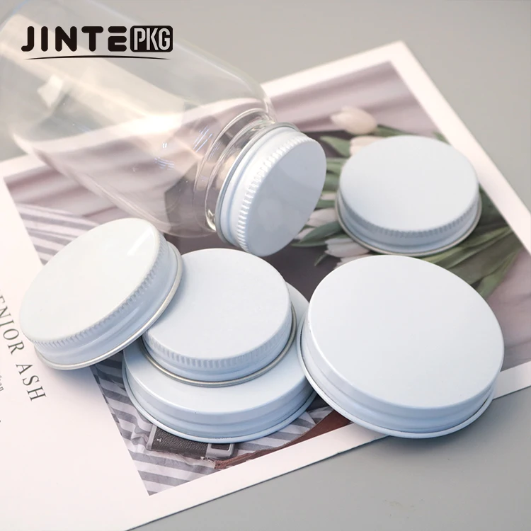 Wholesales Custom Gold White Black Tinplate Aluminum Metal Mason jar Lids for Glass Bottle