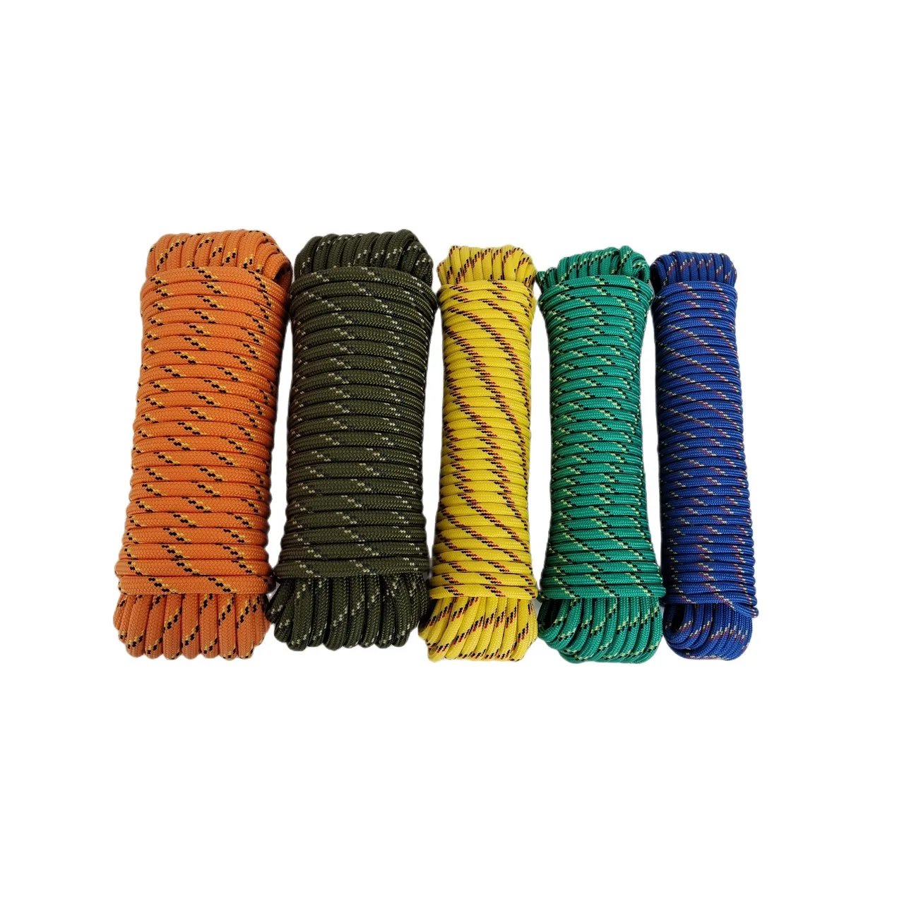 Customized Size and Color 6mm 8mm Polypropylene Cord Polyester Rope Braided PP Nylon Para cord Rope for Sale