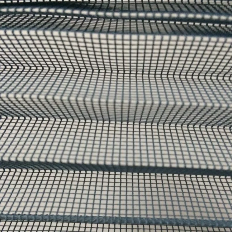 Polyester invisible folded mosquito net window screen mesh fabric