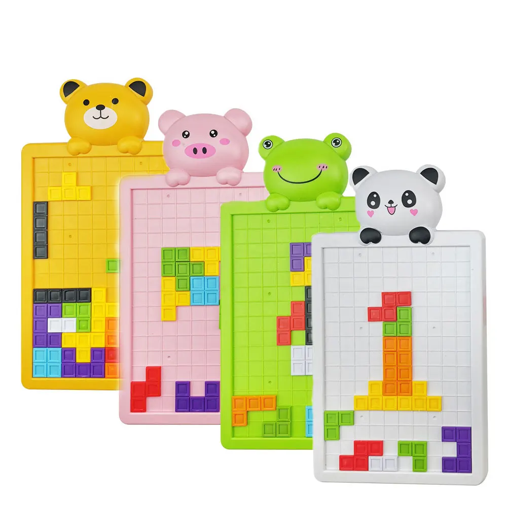 Детские снять стресс 2 в 1 животных Волшебная головоломка России строительные блоки куб игрушка пуш-ап поп-пузырь игрушка набор