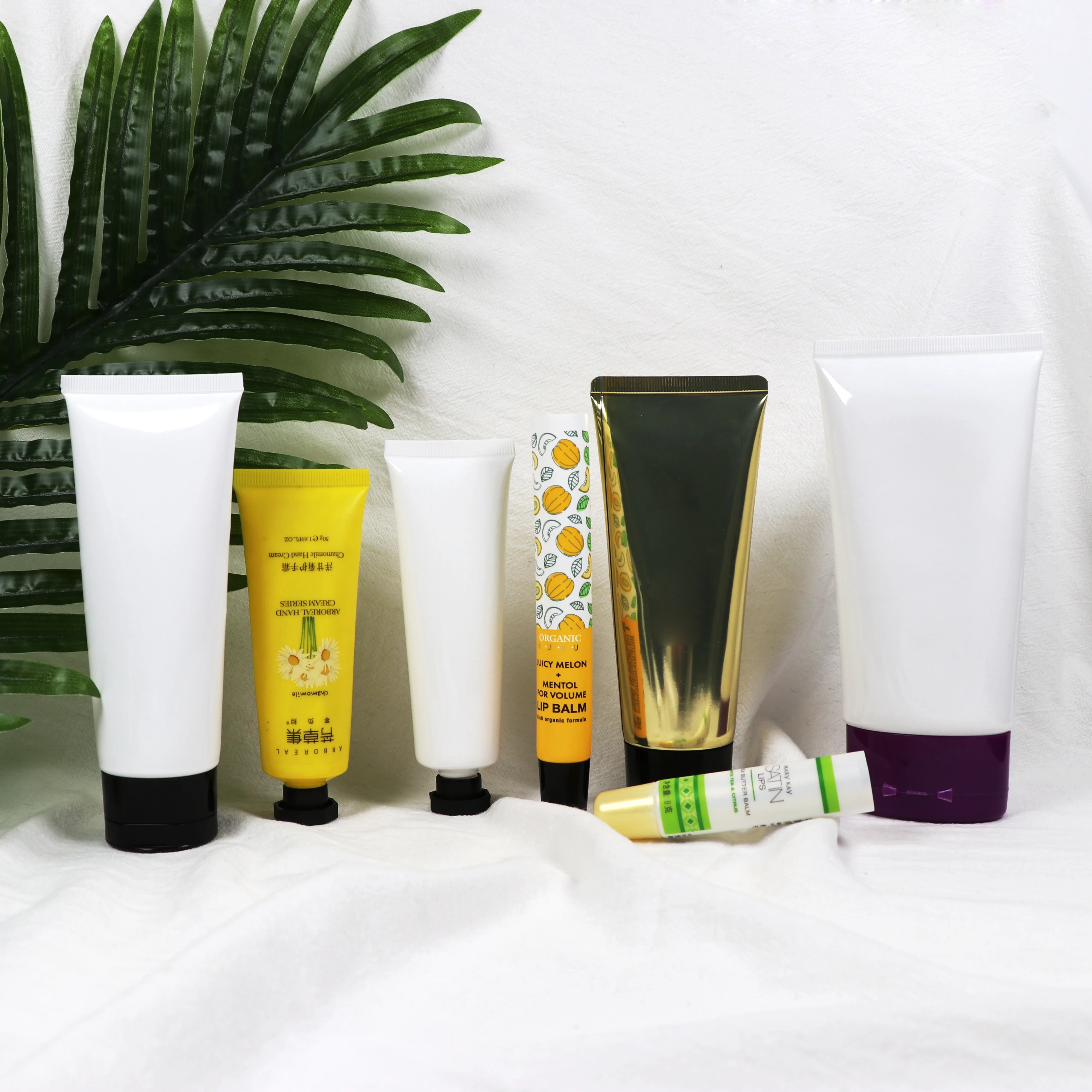 cosmetics plastic hose 8/10/15 ml packaging tube Empty cosmetic plastic tube packaging White Squeeze Soft tube