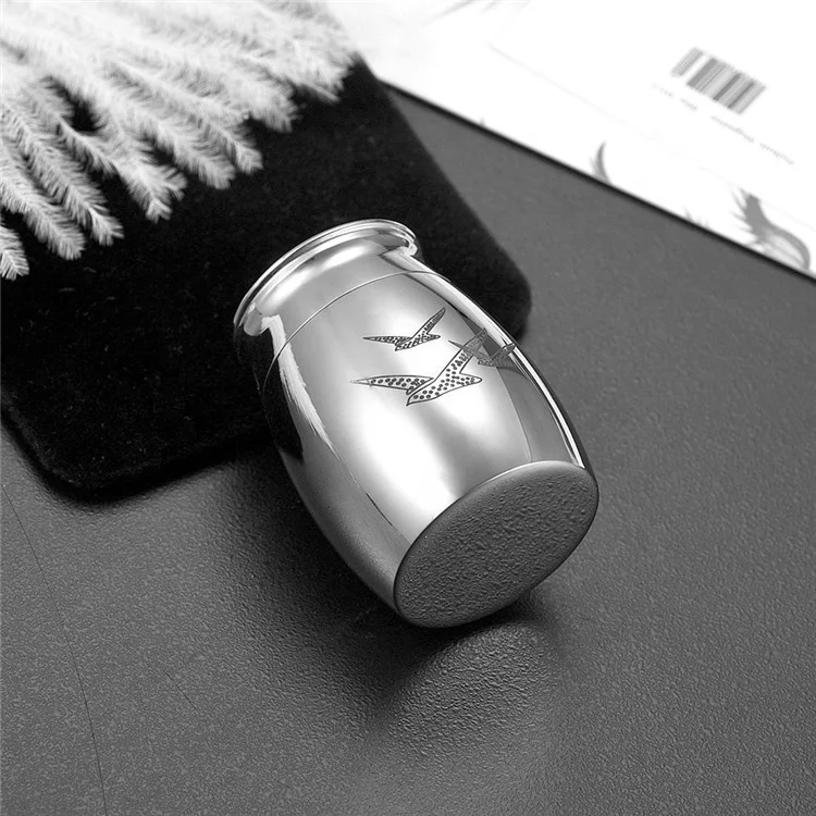 Pet urns Stainless Steel Small Mini Cremation Urn Keepsake Funeral for Memory