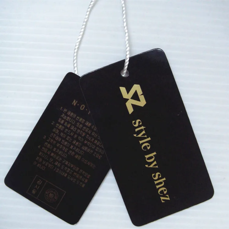
Factory Price Paper Hang Tag Swing Tag for Clothing Custom Plastic Garment Tag 