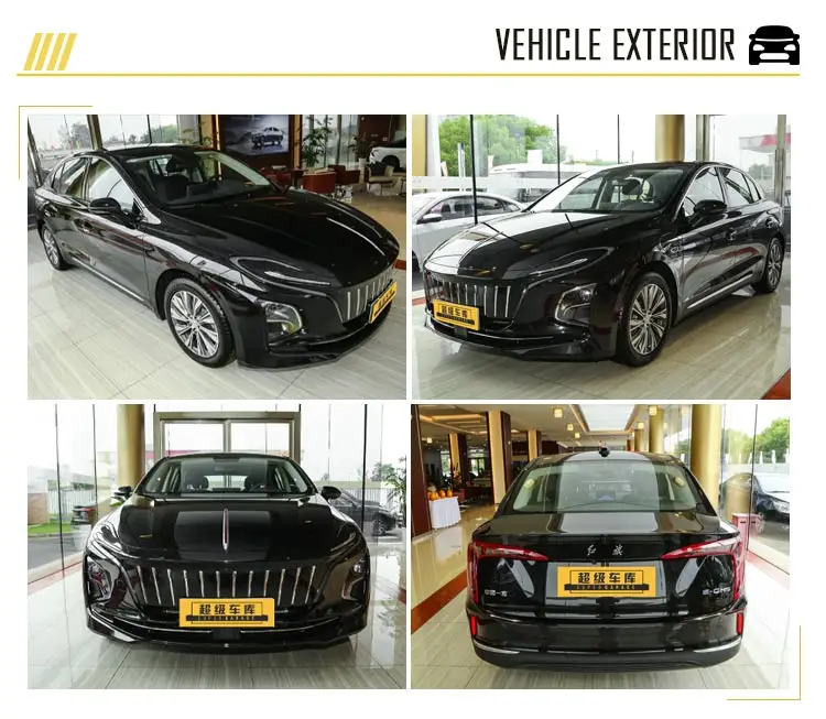 Hot Sale Hongqi E-QM5 Electric 4-Door 5-Seater Sedan FAW Manual Gearbox Leather Seats Rear Camera Left Steering