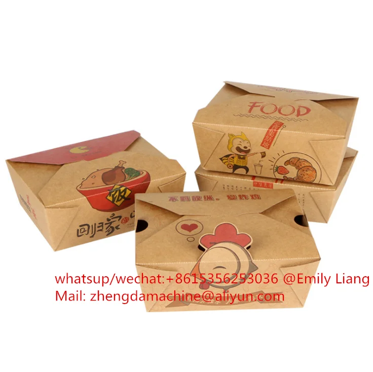 High Quality Small Paper Lunch Box Making Machines,disposable Food Container Making Machine