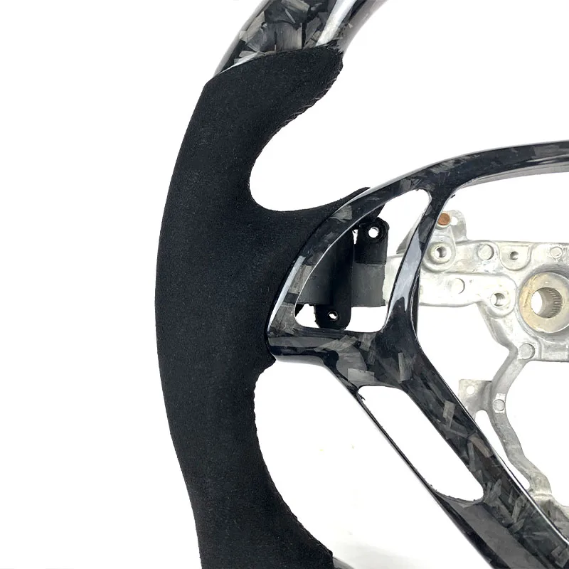 Customized Forged Carbon Fiber Suede Car Steering Wheel FOR Infiniti G37 G25 G35 Coupe Sedan Q60 2008 2009 2010 2011 2012 2014