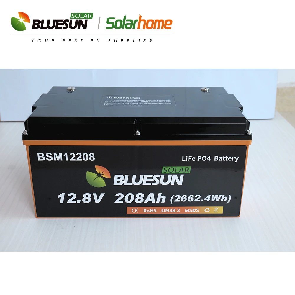 Bluesun 12V 24V 48 Вольт литий-железо-фосфатная батарея 200Ah Lifepo4 с сертификацией
