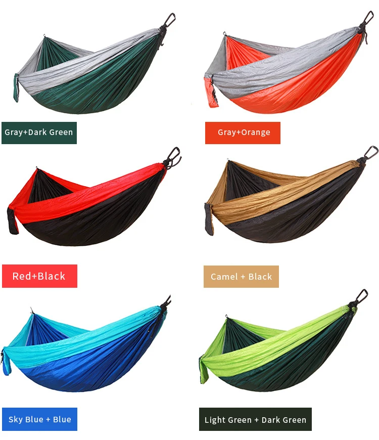 
Camping and Mountaineering Parachute Hammocks Sale Wholesale Outdoor Sports Travel Hammock 