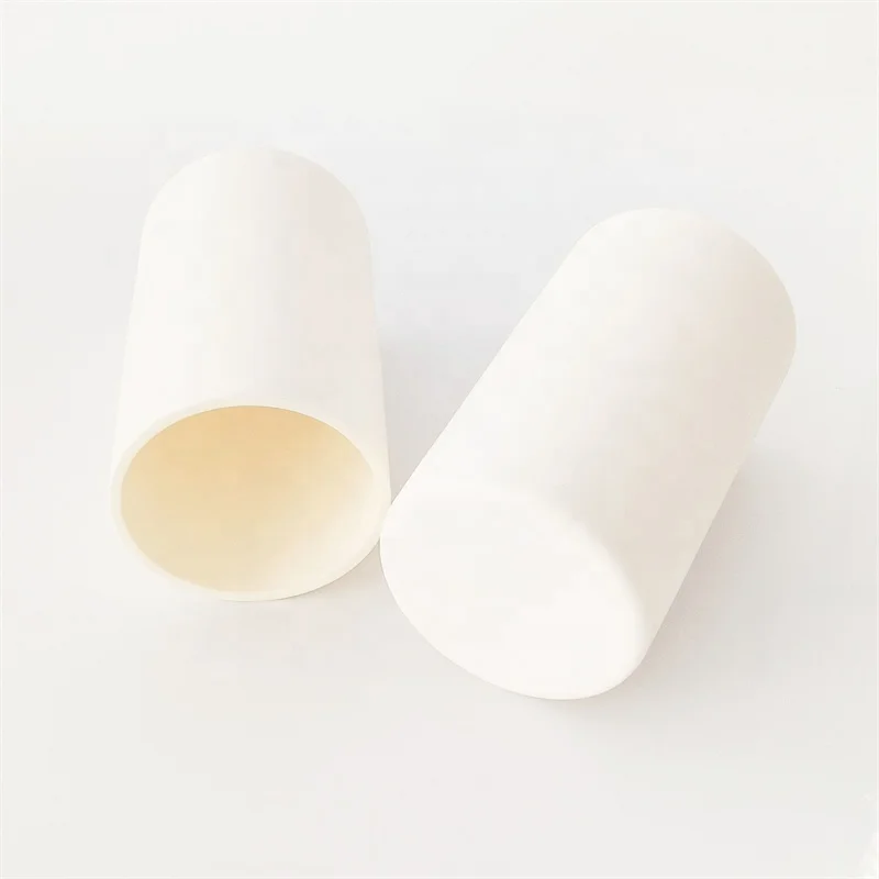 Highly Resistant to Chemical Attack Cylindrical Alumina Crucible