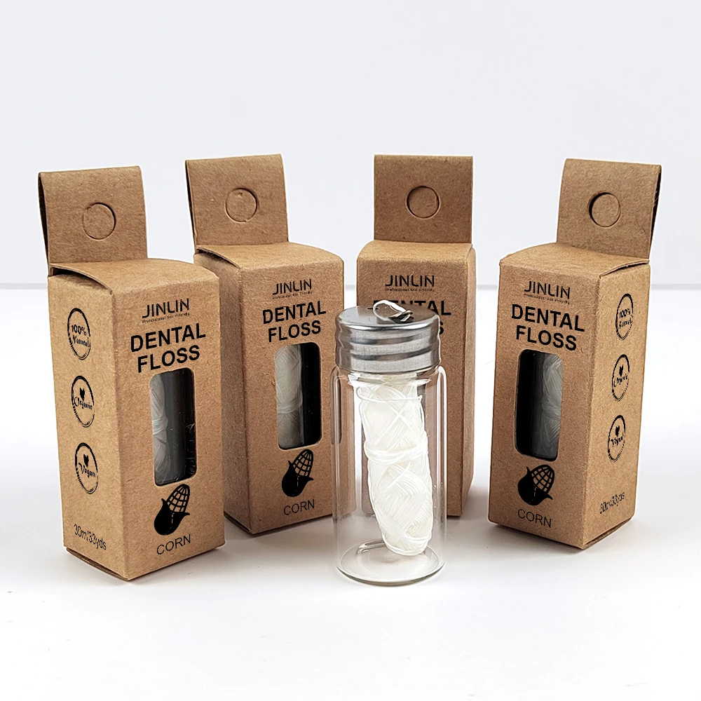 Manufacturing Production Line Biodegradable Oral Bamboo Case Silk Refill Pick Roll Corn Starch Dental Floss Set