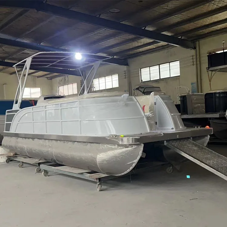 luxury mini pontoon boat 2 person pontoon fishing boat salvage for pontoon boat
