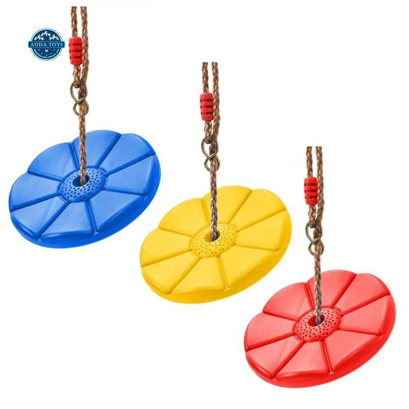 2 Meter Round Disc Kids Garden Plastic Playground Outdoor Children GYM Petal Toy Swing With Rope