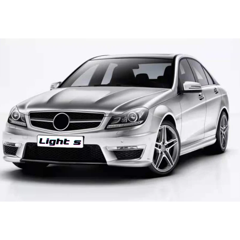 High quality auto body kit include front rear bumper assembly for Mercedes Benz C W204 2008-2014 up to C63  AMG style
