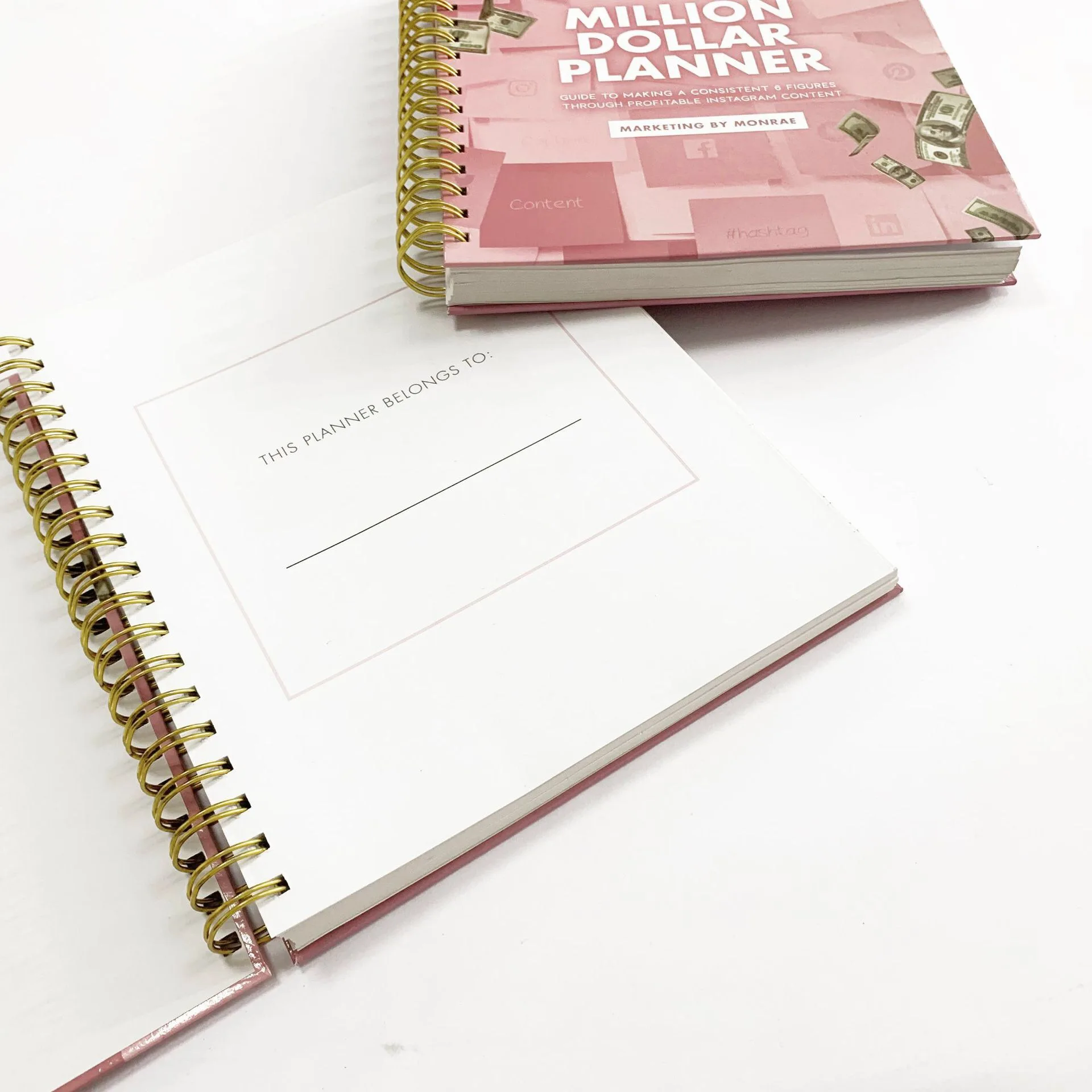 Free Sample Low Moq Custom A5 Life  Notebook Printed Diary Fitness Planner Printing Journals customizable hardcover