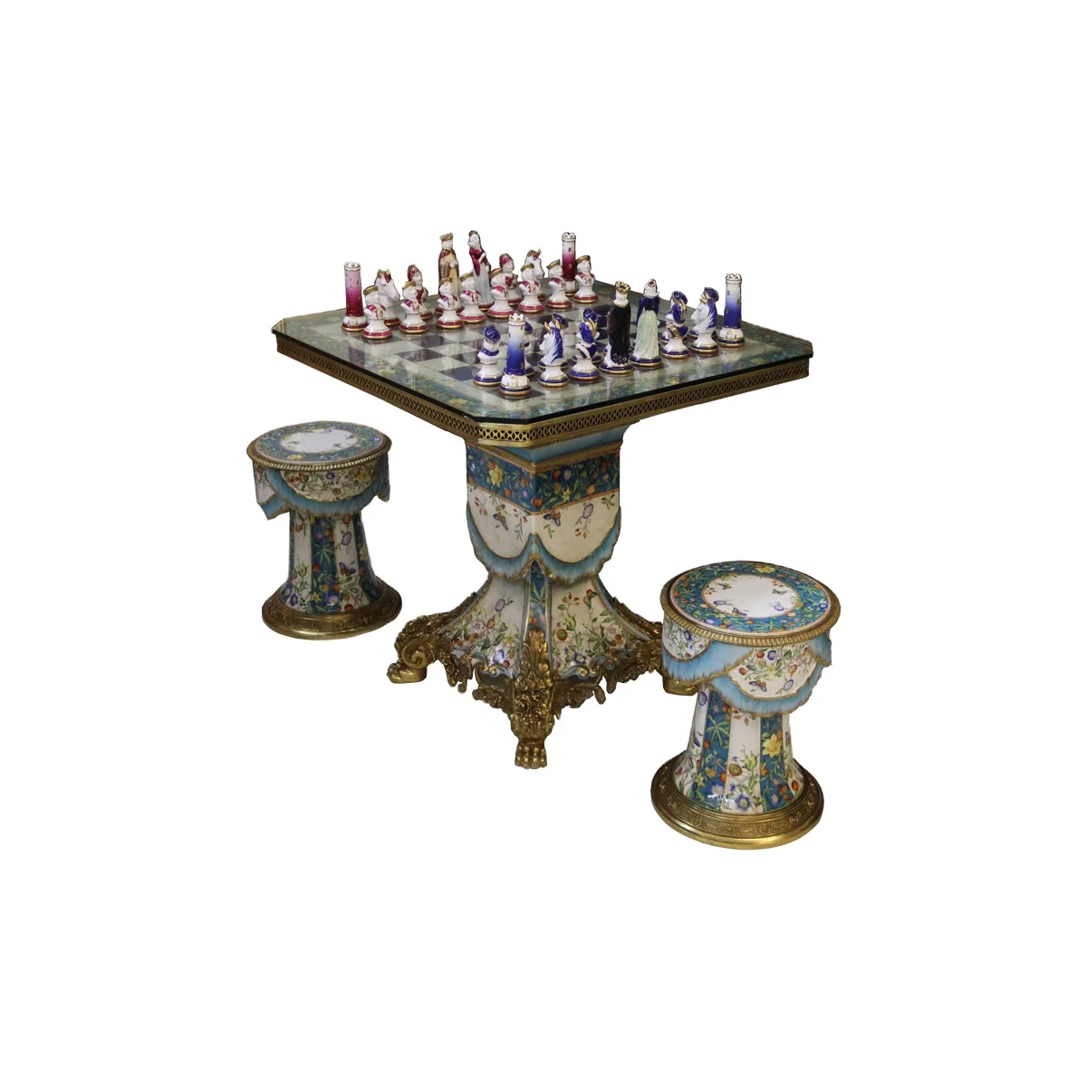 European-style home accessories ceramic production chess decoration villa club living room high-end creative decoration