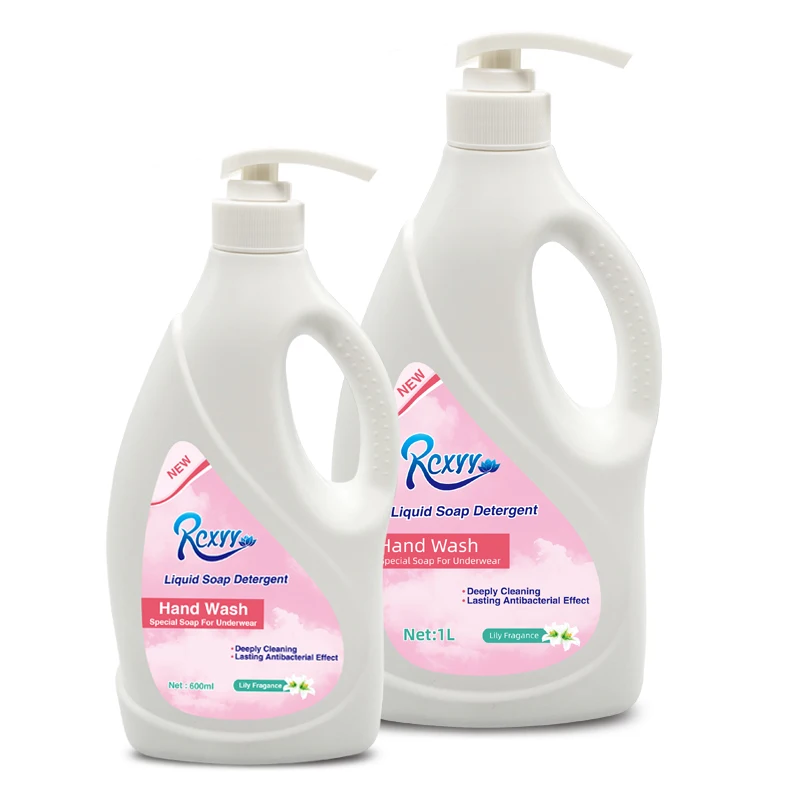 Hot sales hand friendly 1L under wear plant organic hand wash laundry liquid soap detergent