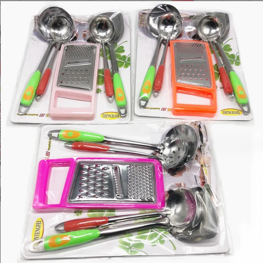 2024 New Hot Selling Household Multifunctional Kitchen Products Melon Planer Five Piece Set Spoon Shovel