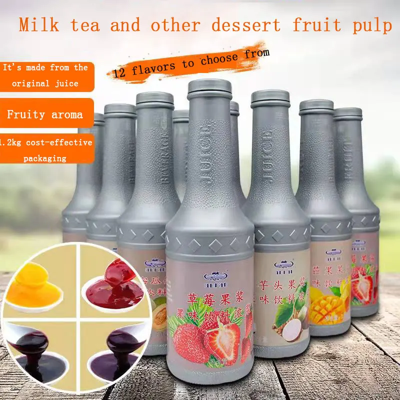 taro pulp Fresh fruit processing Concentrated Drink puree,Drink,Fruit Drink Product  Milk Tea shop