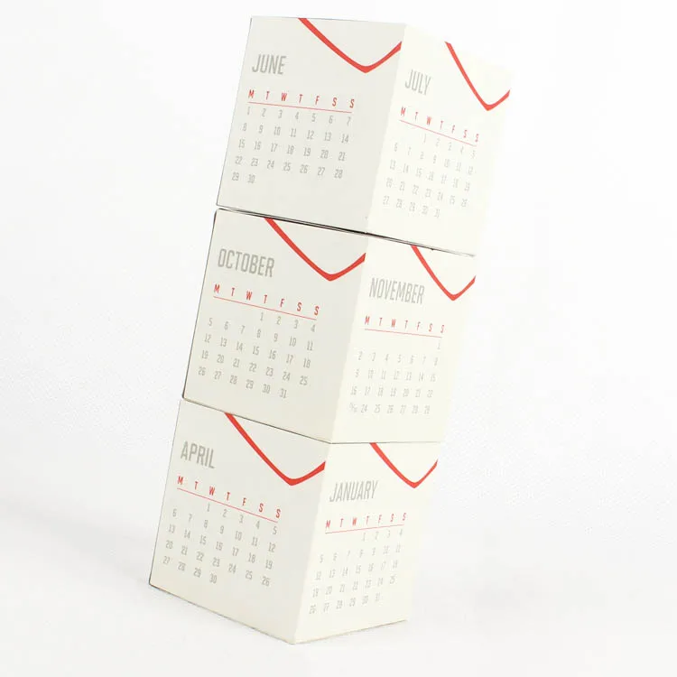 plastic magnetic puzzle stress toy custom design desktop calendar magic cube