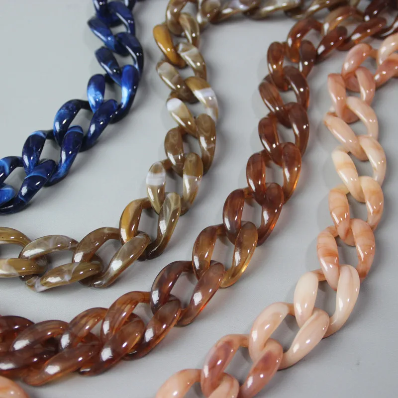 Acrylic Resin Chain Bag Strap for Handbags Women Gold Purse Chains