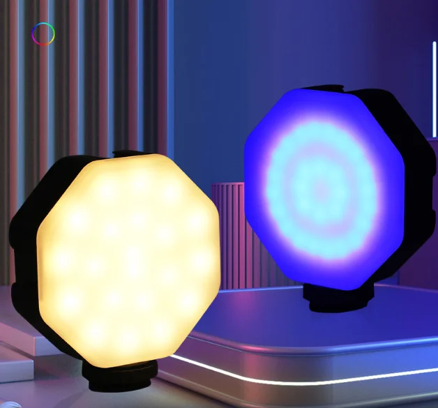 New Design Portable RGB LED Photography Light Mini Full Color Streaming Light for YouTube Tiktok Vlog