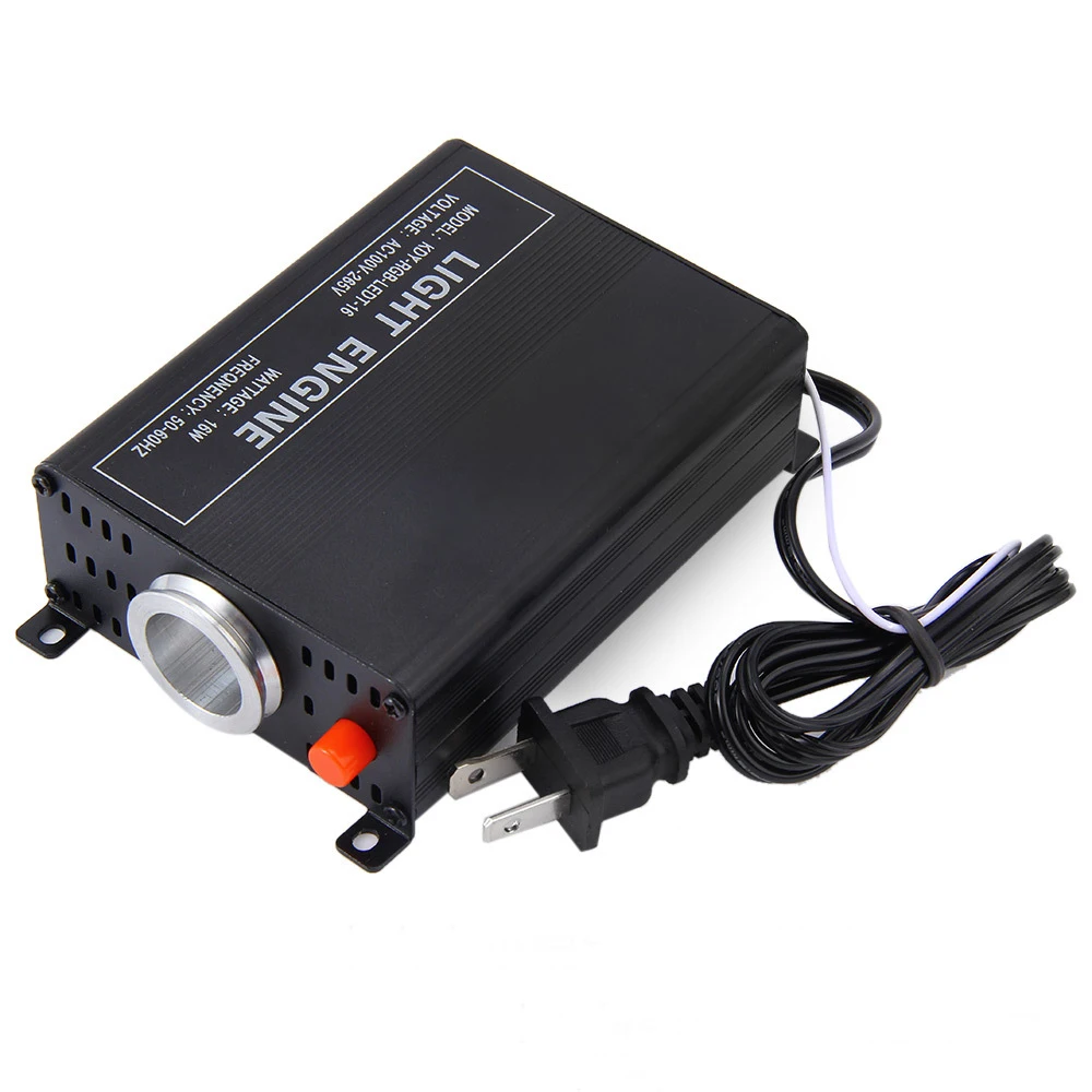 
wholesales price LED 16w fiber optic RGB light engine 550pcs 0.75mm fiber light with remote control 