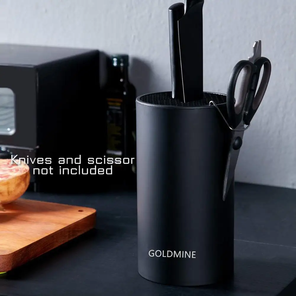 
Round Universal Knife Holder For Easy Cleaning, Safe, Space Saver Knife Storage 