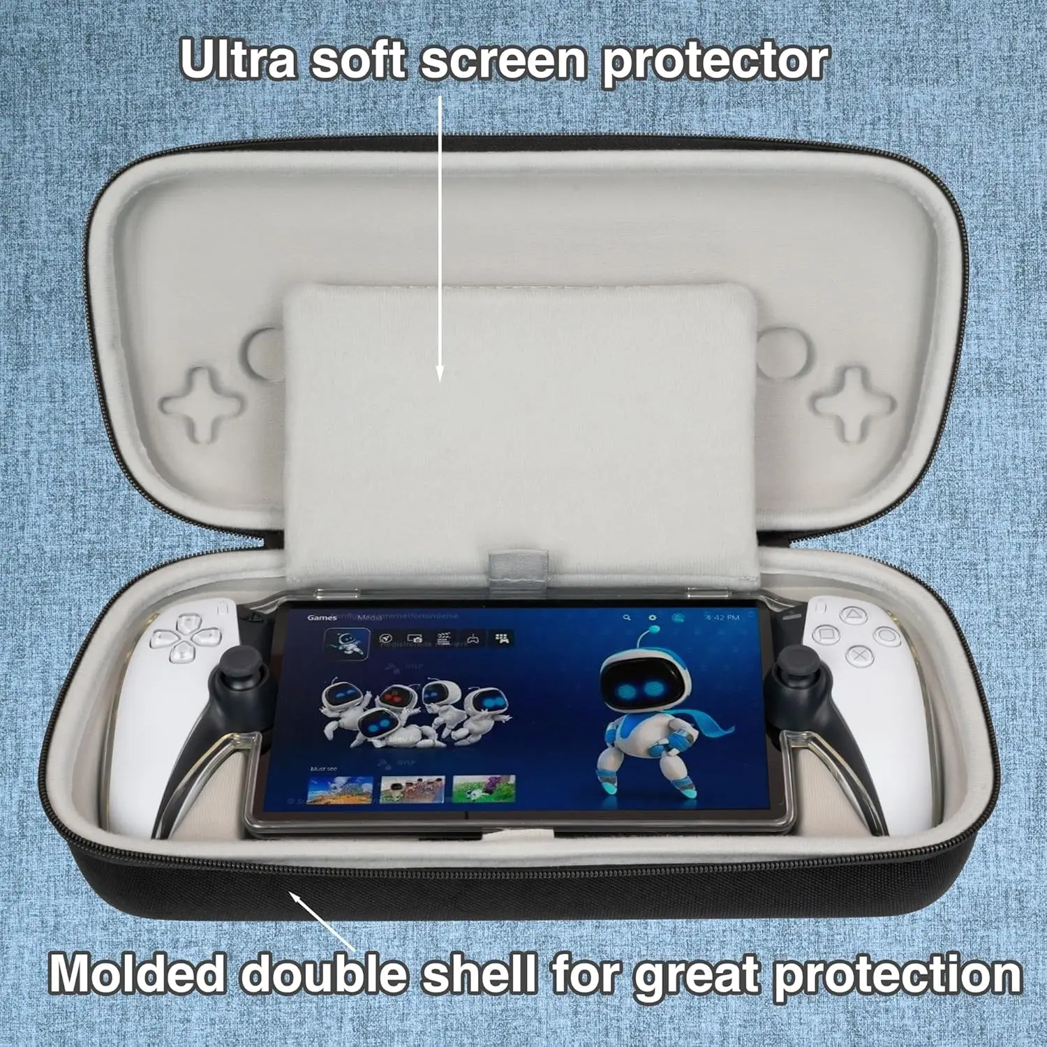 OEM & ODM Durable EVA Carrying Bag for PlayStation PS Portal  Waterproof Portable Travel Case