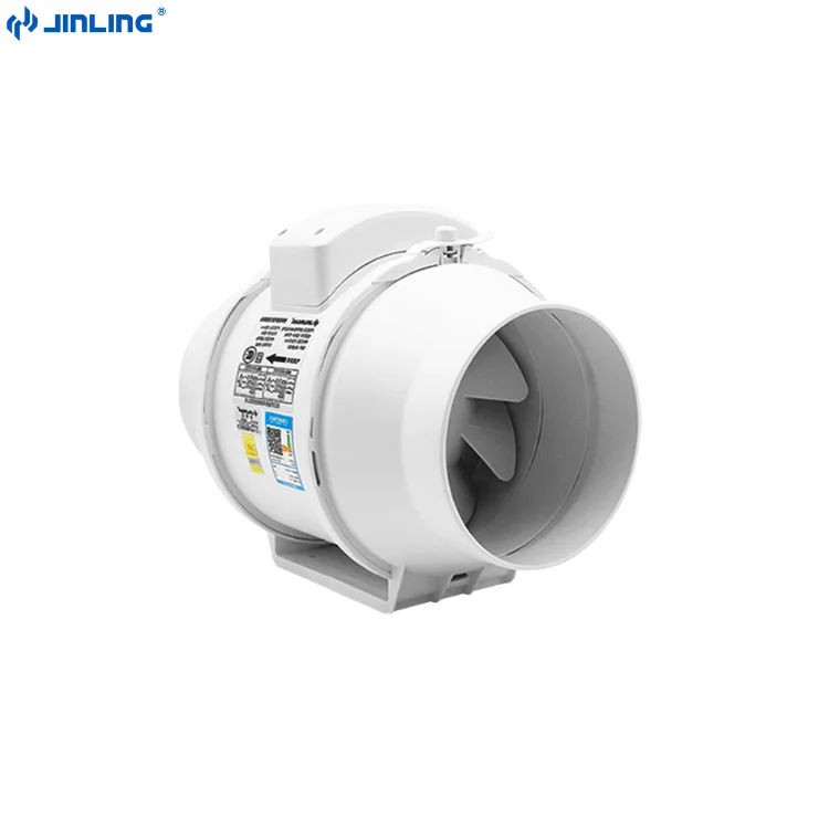 JINLING Low Noise Air Extractor Axial Flow Fan Inline Duct Fan Exhaust Fan