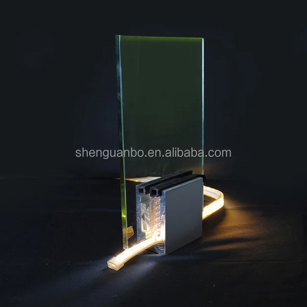Hot sales balcony baluster frameless profile glass railing u aluminum base railing system pool fence