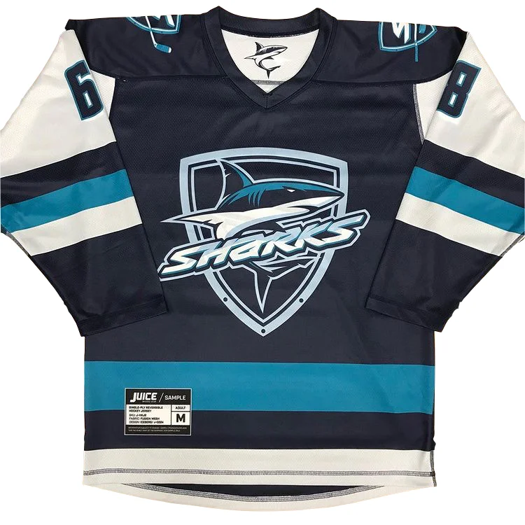 2023 Reversible Men Custom Sublimated Blank Cheap Team Stitched And Embroidered Ice Hockey Jersey