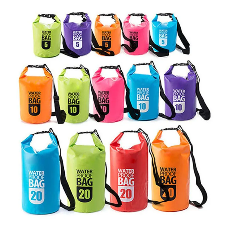 Waterproof Dry Bag Roll Top Dry Compression Sack Keeps Gear Dry for Kayaking, Beach, Rafting, Boating, Hiking, Camping