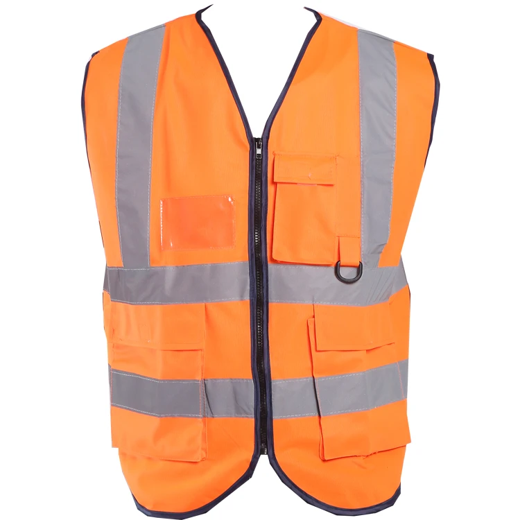 
Hi Vis High quality Custom Running Utility Striped Reflective Safety Clothing 