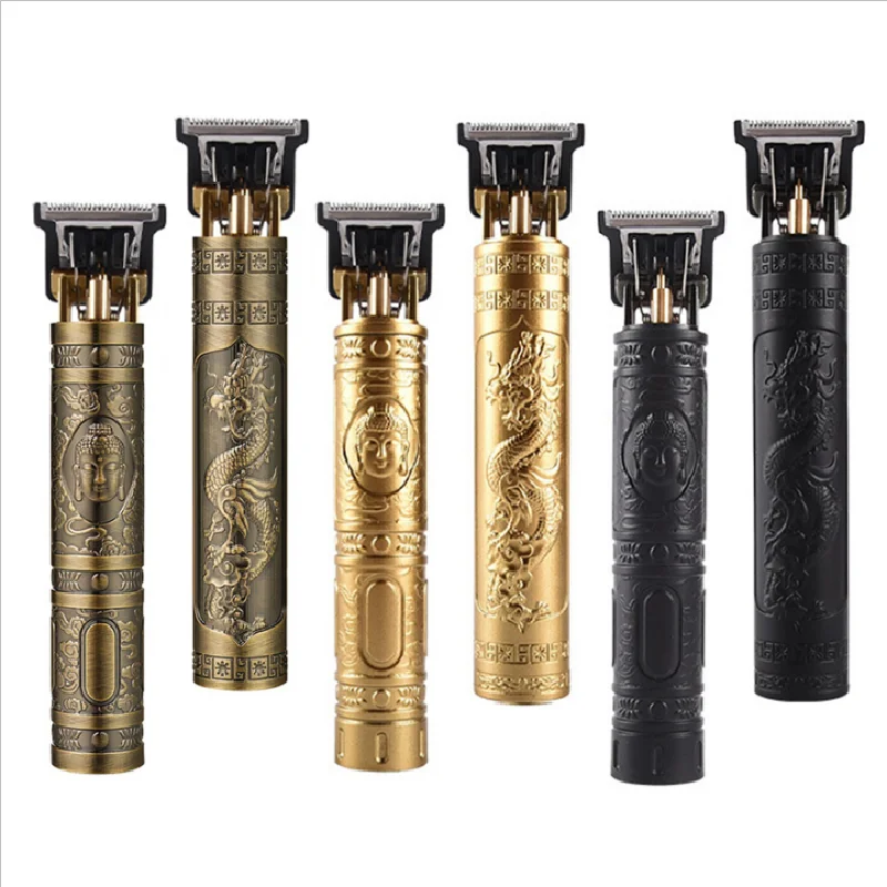 Беспроводной профессиональный водонепроницаемый комплект для ухода за волосами T9 триммер волос с низким уровнем шума беспроводной винтажный мужчин