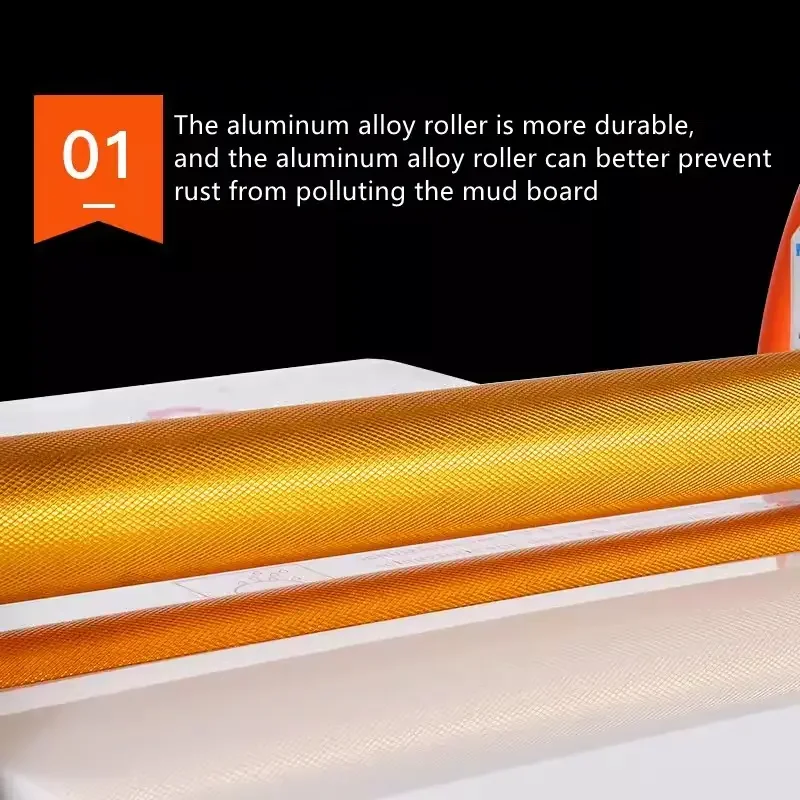 Manual clay press machine aluminum alloy double roller gear variable speed clay plate porcelain plate special equipment