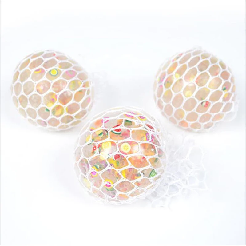 Colourful Star Mesh Ball Stress Glowing Exquisite Grape Toy Anxiety Relief Stress Ball Toy